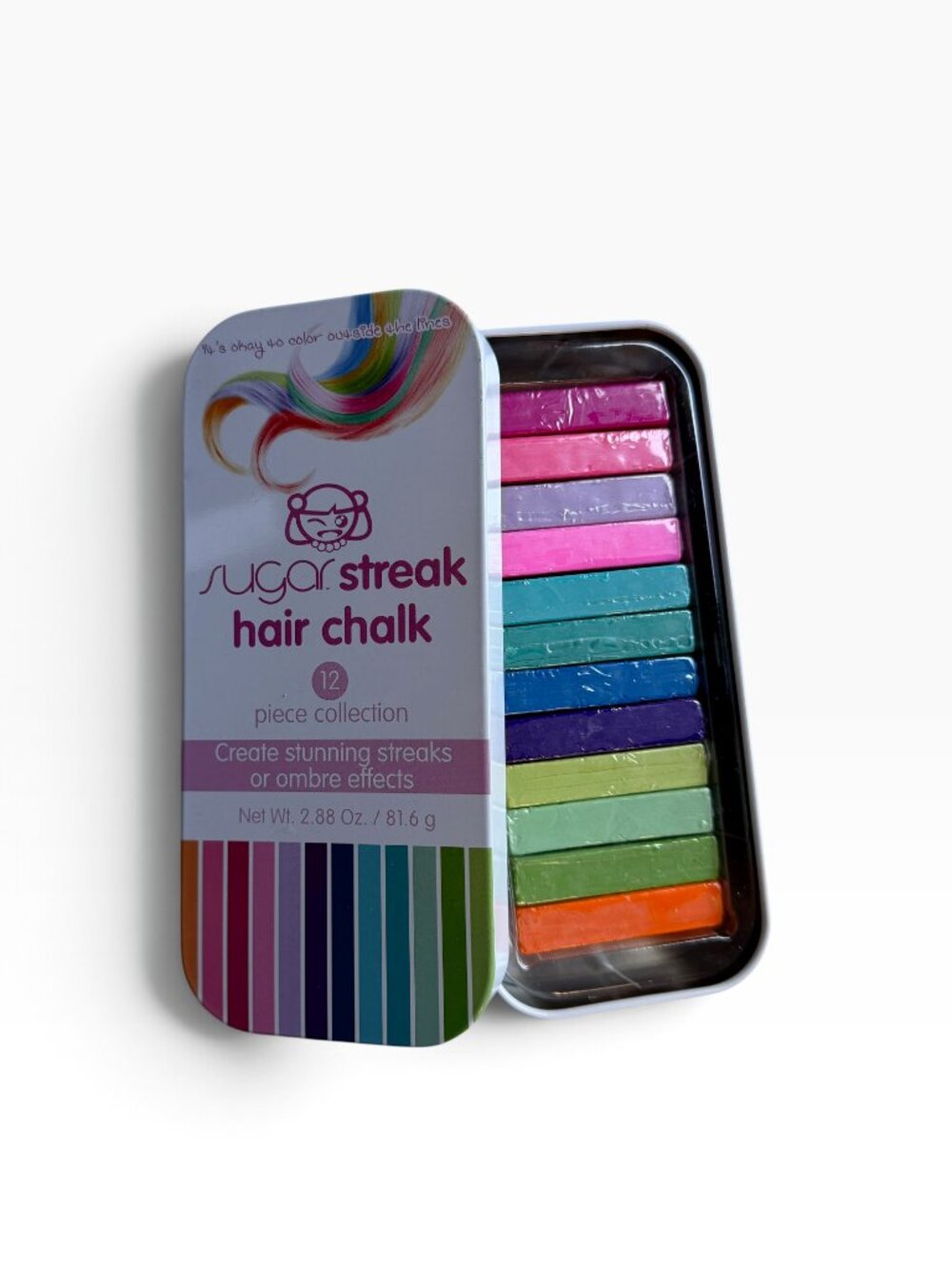 Sugar Streak Hair Chalk - 12 Piece - NEW